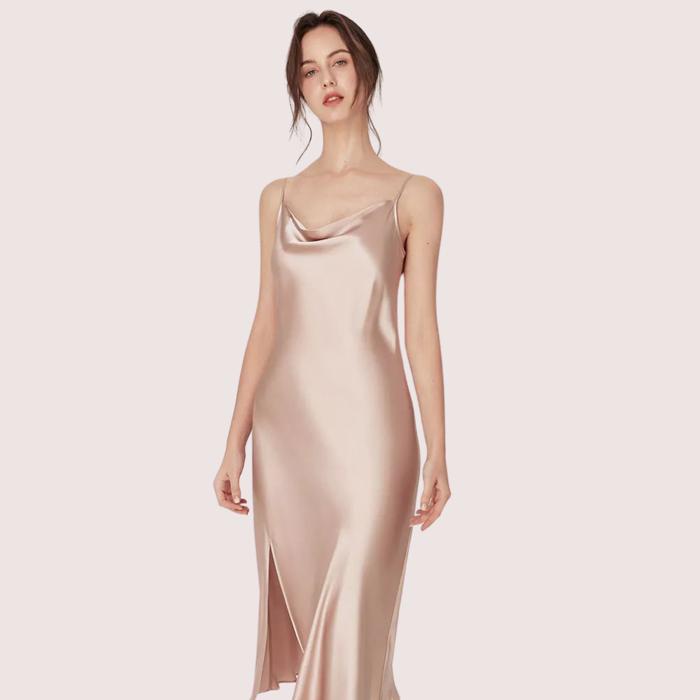 Luxurious Women's Silk Satin Sleepwear Nightdress Snazzyway